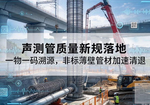 蠡县声测管质量新规落地，一物一码溯源，非标薄壁管材加速清退